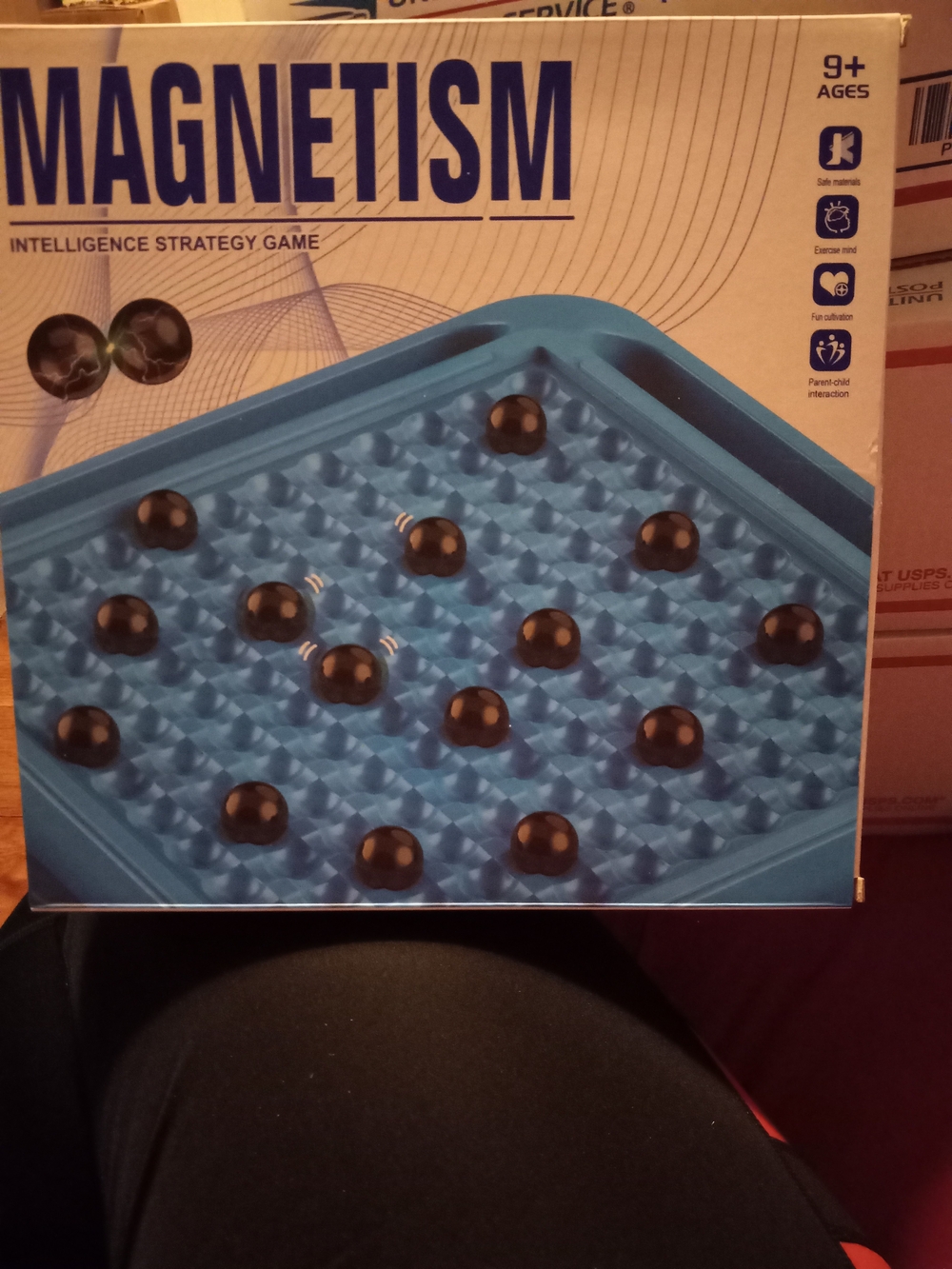 Magnetism Magnetic Strategy Game Puzzle - Blue